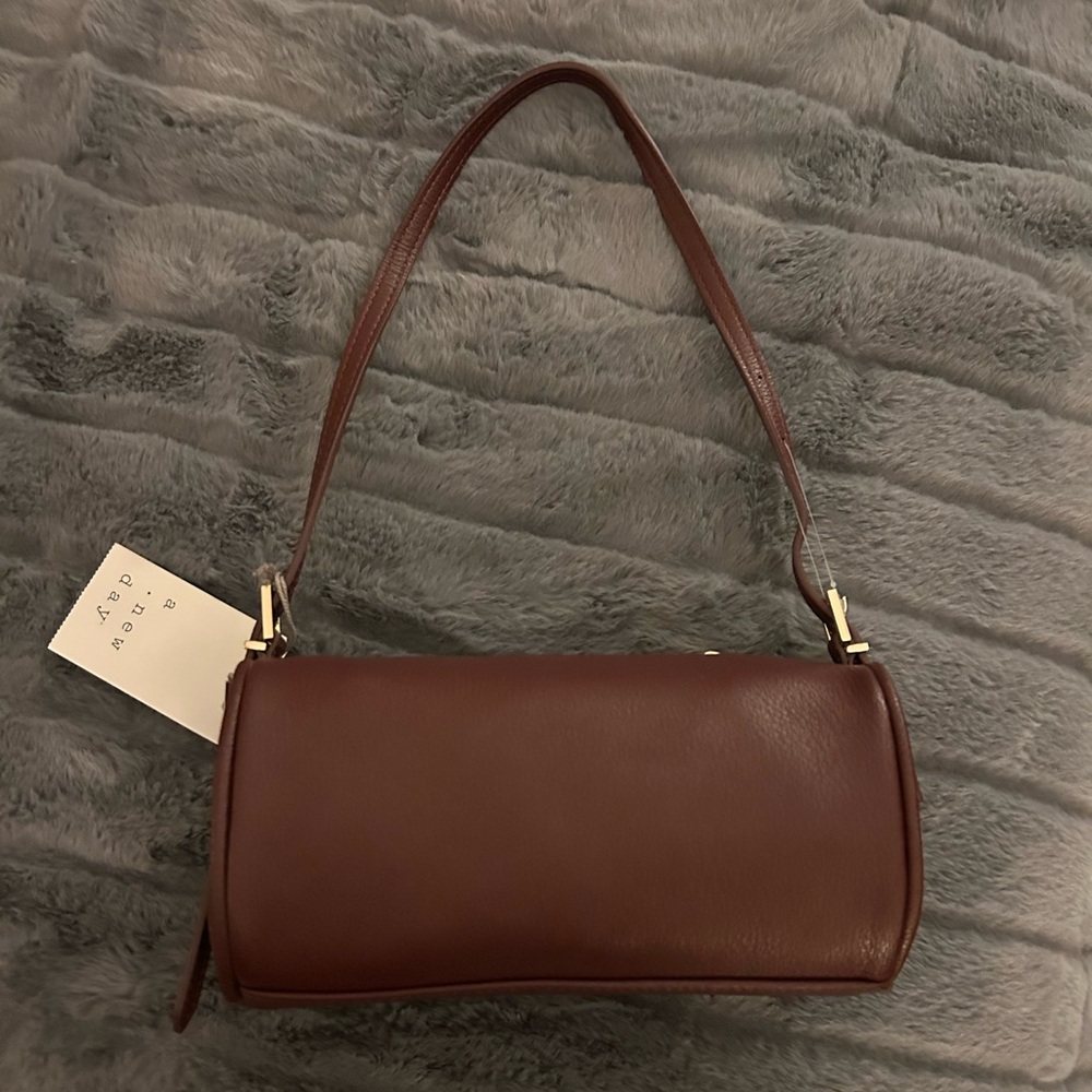 a new day Rich Maroon Gold Shoulder Bag